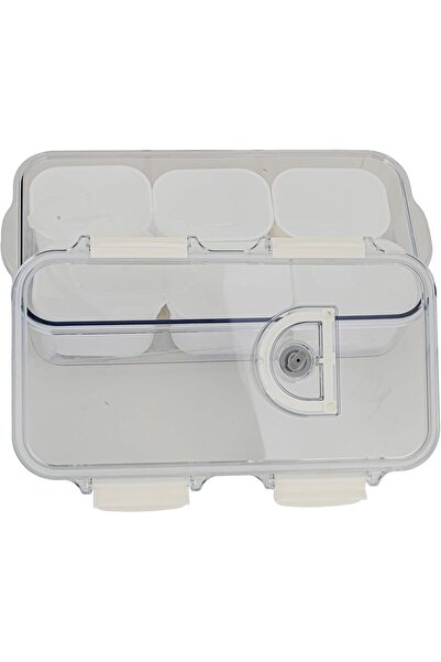 ALSAIF Al Saif Storage Box - Small, Transparent Design With Handle (6 PIECES)