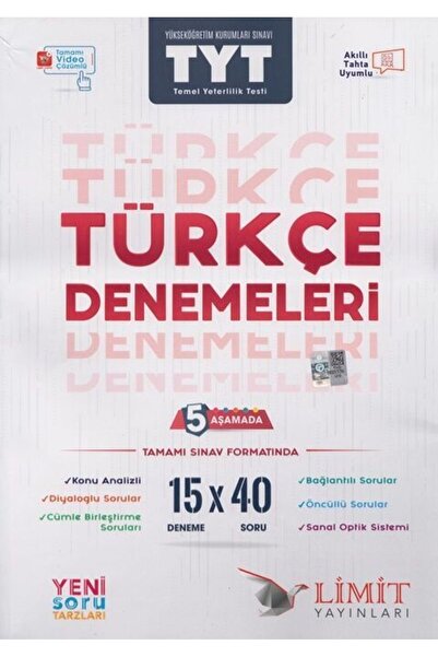Genel Markalar Limit Yayınları TYT Türkçe 15 X 40 5 Aşamada Yeni Soru Tarzlar...