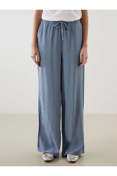 LC Waikiki Pantaloni de damă LCW Modest cu talie elastică texturată