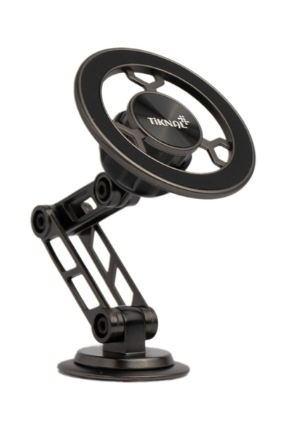 Tiknal حامل هاتف مغناطيسي للسيارة يدور 720 درجة مع قبضة فائقة القوة وذراع قاب...