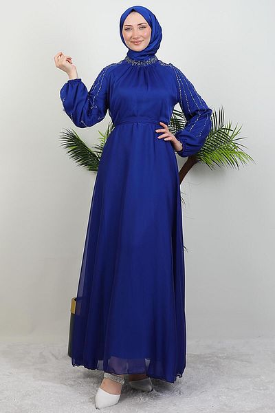 GİYZAMİLA Φόρεμα Midnight Blue Helen Stone Janjan
