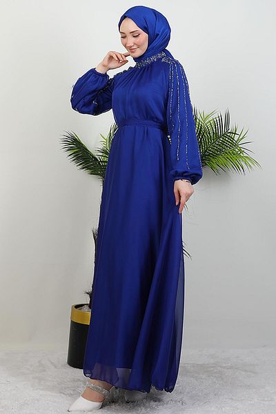 GİYZAMİLA Φόρεμα Midnight Blue Helen Stone Janjan