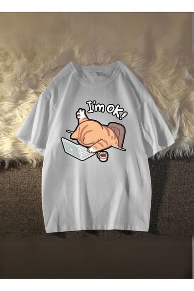 Touz Moda Είμαι εντάξει Oversize Unisex Tshirt