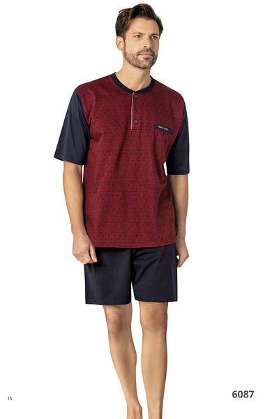 Pierre Cardin Men's Summer Jacquard Boxed 3-Piece Pajama Suit Ch.Pc.01.60.87