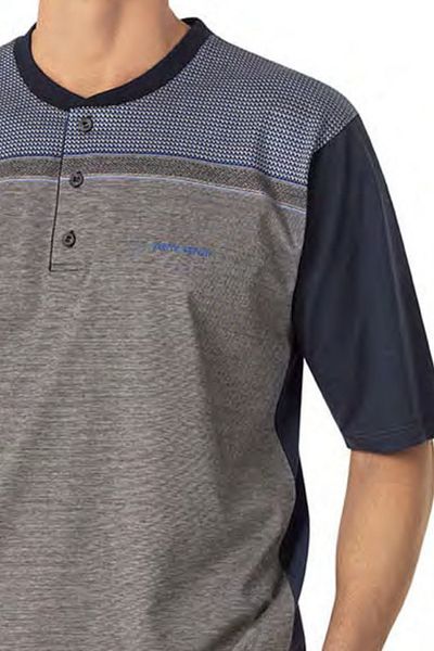 Pierre Cardin Men's Jacquard 3-Piece Short Sleeve Pajama Suit - Boxed Ch.Pc.01.60.90