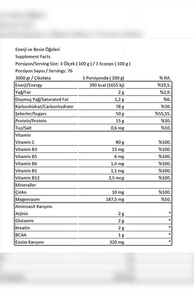 Conlast Whey Protein 2000g Mass Gai̇ner 2000g