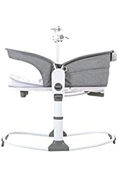 Mastela Multi-functional 6-in-1 Crib with 3-Point Harness, 3 Height Adjustments, Removable Music Uni