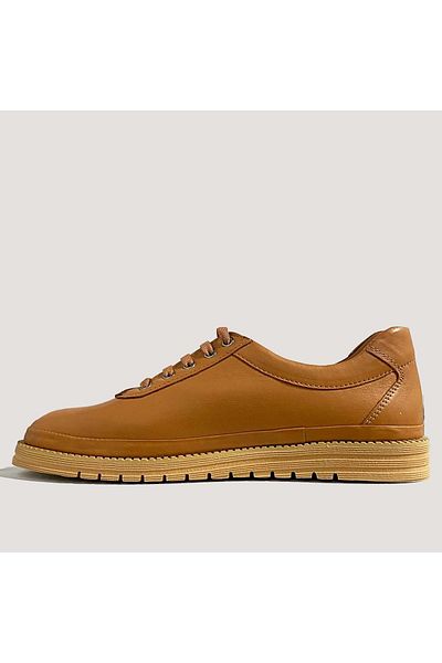 Mammamia 705 Women's Leather Casual Shoes - Tan - 39