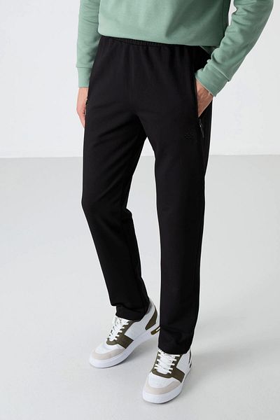 TOMMY LIFE T06er-84671 Pantaloni de trening pentru bărbați negri