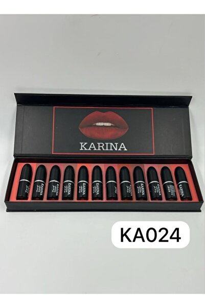 KARİNA مجموعة أحمر الشفاه السائل المكونة من 12 لونًا