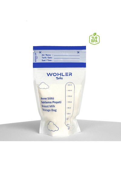 Wohler Breast Milk Storage Bag 25 Pieces X 3 : 75 Pieces