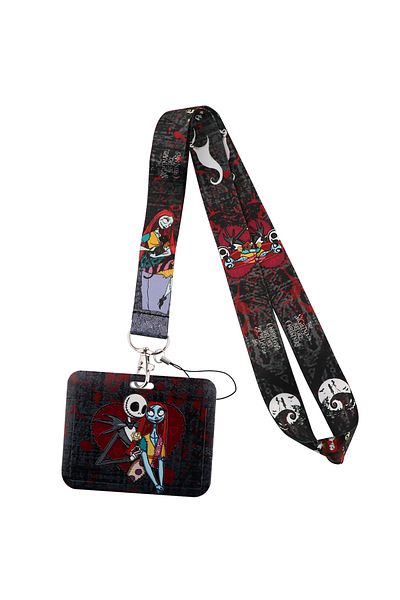 Disney 20 Stitch Mickey Lanyard For Keys Chain Horizontal style ID Credit Card Cover Pass Mobile Phone Char