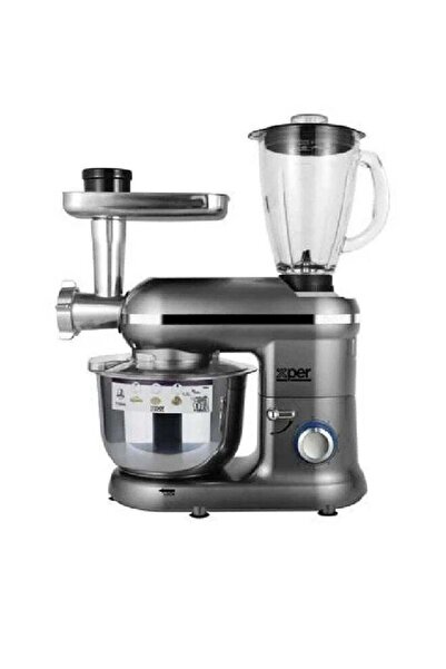 GENERAL Stand Mixer With a Power of 1100 Watts - 4.5 Liters , Silver - XPSM-904MG