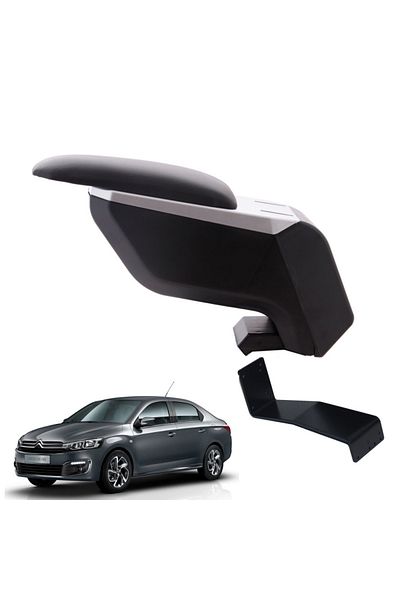 3 Tıkla Citroen C-elysee 2021 Gray-black Armrest Armrest with No-Punching Steel Foot