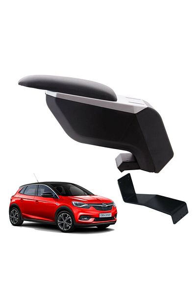 Atakent Hobi Armrest Armrest Without Delim for Opel Corsa F 2019-2021, Gray Black