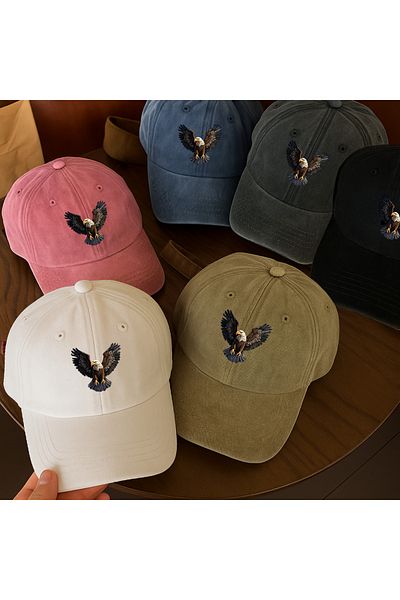 Touz Moda Washable Vintage Eagle Printed Unisex Hat