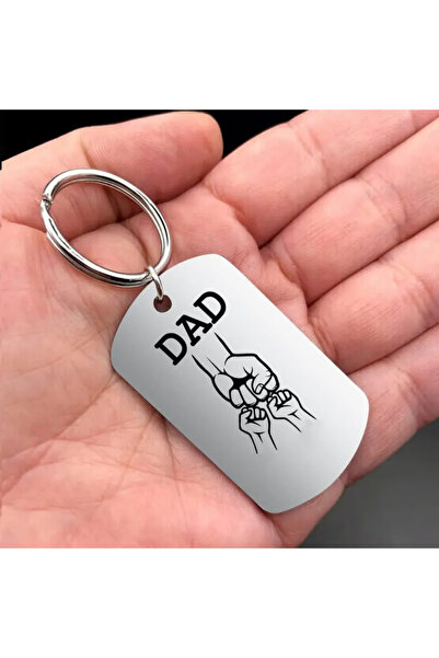 Choice1 Style 2 1Pc Creative Stainless steel Keychain For Dad, Gifts For Fath...