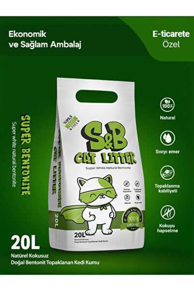 Friends S&B Super Bentonite 20 Litre Natural Topaklaşan Kedi Kumu