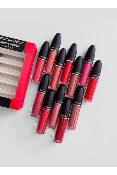 KWK 12-piece set of multi-colored, intense, matte lipsticks that last up to 24 hours