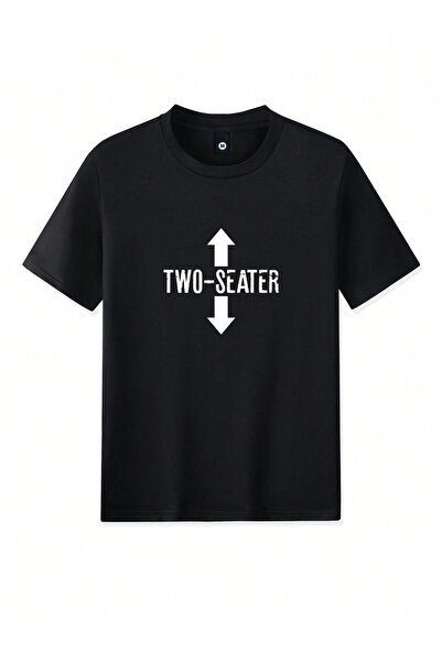 EVIus Μπλουζάκι με στάμπα δύο ατόμων Oversize