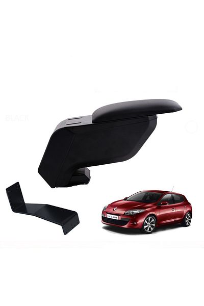 Atakent Hobi Renault Megane 3 Hb 2008-2015 Black Armrest with No-Punching Steel Legs