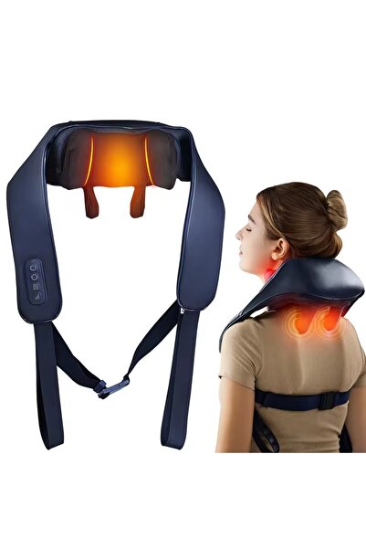 Professional Rechargeable Heated Arm Leg Back Shoulder Foot 6D Neck Human Hand Massage Pillow Tool