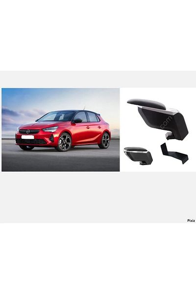 Atakent Hobi Armrest Armrest Without Delim for Opel Corsa F 2019-2021, Gray Black