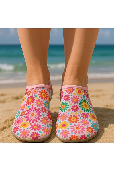 Bright Women's Beach Sea Shoes Waveguard Scuba Fabric Pool Colorful Comfortable Summer Style
