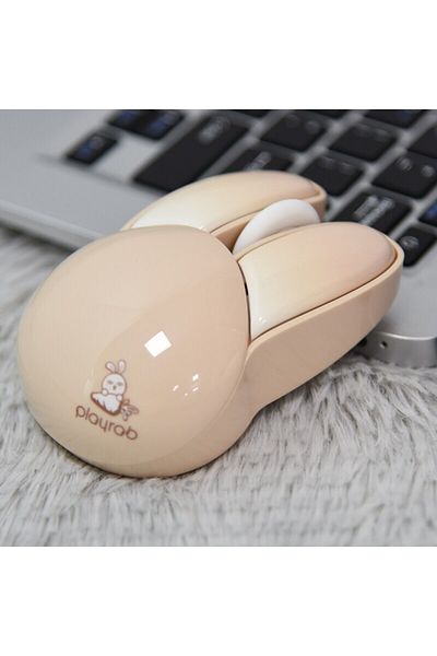 Choice Milk tea Color MOFII Wireless Silent Mouse, Cute Rabbit Design, 2.4 GHz USB Mini Receiver Optical M