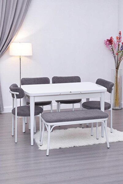 Erezogulları Mobilya Nehir Alfa Banklı Lak Panel Açılır Mutfak Masa Takımı 75...