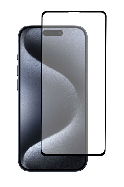 corcishop واقي شاشة زجاجي مقوى لهاتف Apple iPhone 15 Pro يغطي بالكامل