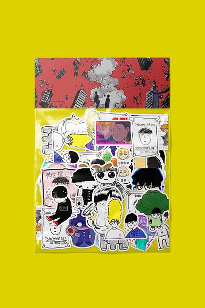 dadi ramba Mob Psycho Sticker Pack - Bullet Journal - Agenda - Planner - Notebook - Laptop Sticker Decal