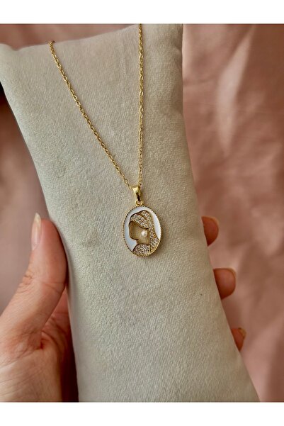 S&D Çelik Kolye İnci Küpeli Kız