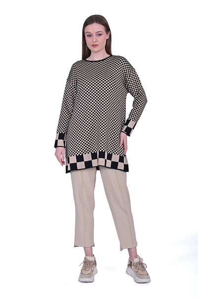 Invee INVEE 6873 Tunica neagra cu model cuburi