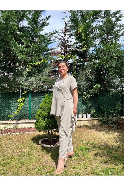 MJORA Cotton Linen Authentic Style Bottom & Top Set