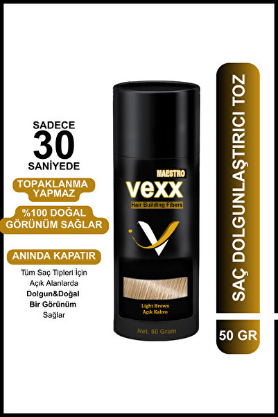 vexx maestro Vexx 50 Gr. Açık Kahve Tozu Topik - Topaklanma Yapmaz