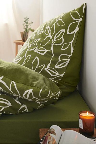 Tchibo Normal Size Duvet Set 135 x 200 cm, Olive Combo
