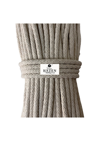 Hazen Home Κορδόνι Βαμβακερό 6-7 mm 45-50 Μέτρα 1 Kg Κορδόνι Καλάθι Σουπλά Τσάντα - Εκρού