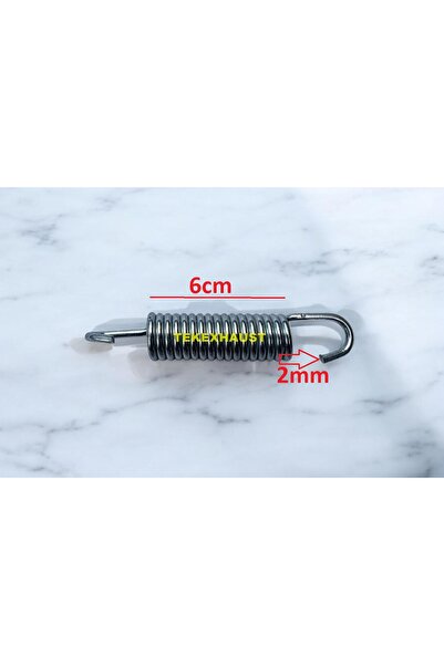 Tek Exhaust Universal Egzoz Gerdirme Yayı 6cm Uzunluk 2mm Kalınlığında Egsoz 2 Adet