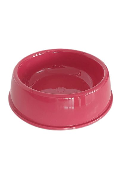 doremodam Cat Dog Plastic Food and Water Bowl 20 cm - 200 ml Red