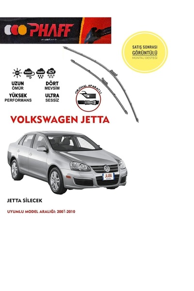 DuoLight Volkswagen Jetta Muz Silecek Takımı 2008 Model Araca Özel Aparat