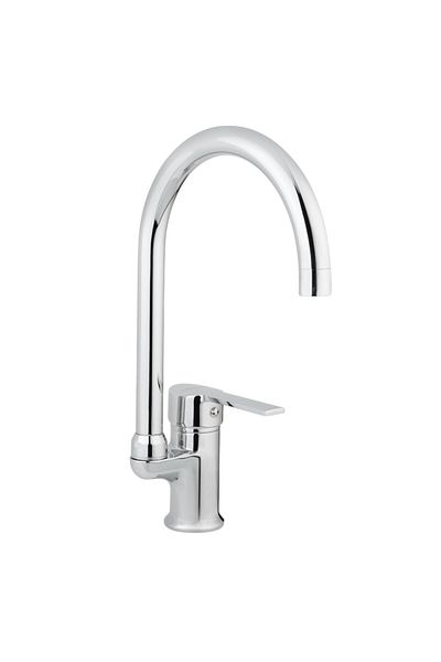 GİVY İtimat Kappa 593 Countertop Sink Faucet with Ss304 Stainless Spout, Brass Body Kitchen Faucet