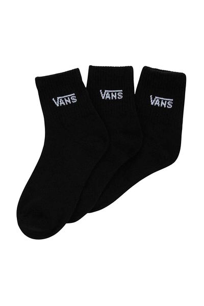 Vans Чорапи Half Crew (3 ЧИФТА) Черни дамски чорапи