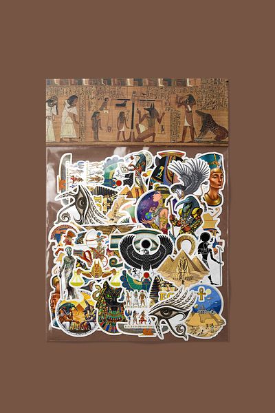 dadi ramba Egyptian Mythology Sticker Pack - Bullet Journal - Planner - Notebook - Laptop Sticker Decal