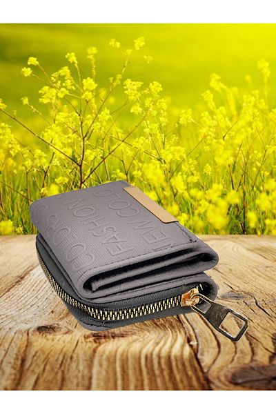 FuryaTedarik Women's Zippered Snap Wallet Card Holder Accessory