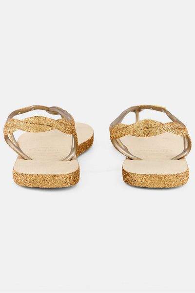 Havaianas Women Style Luna Sparkle Sandals, Beige