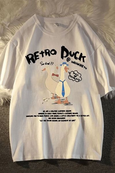 Gofeel Μπλουζάκι με λεπτομέρεια ρετρό Duck Print