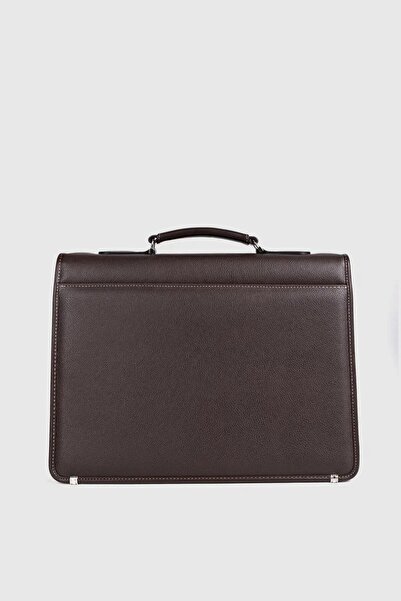 MORCA Καφέ Classic Κλειδωμένος Χαρτοφύλακας και Τσάντα Laptop