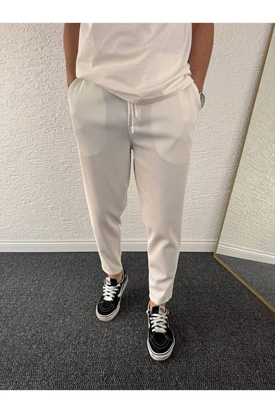 beuivo Men's Corded Baggy Byf Pants