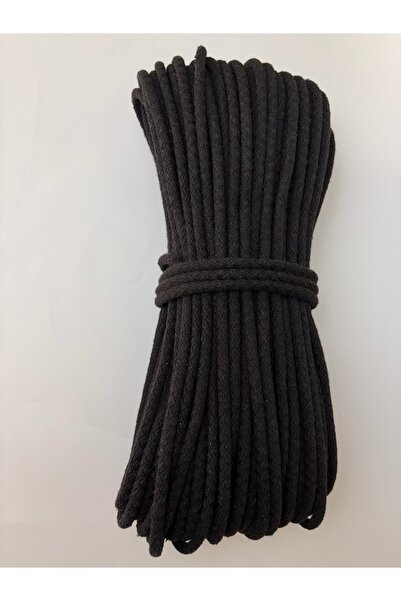 Hazen Home Κορδόνι Βαμβακερό 6-7 mm 45-50 μέτρα 1 Kg Κορδόνι Καλάθι Σουπλά Τσάντα – Μαύρο